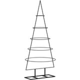 vidaXL Metalno ukrasno božićno drvce crno 125 cm | shoptok.hr