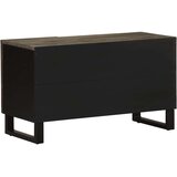  TV ormarić crni 80x33x46 cm od masivnog drva manga Crna | Shoptok.si