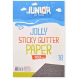 Junior jolly sticky glitter paper papir sam. a4 100mic 10k - odaberite nijansu crna ( 136028 ) | ePonuda.com