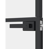 Sobna vrata crna 93 x 201,5 cm kaljeno staklo i aluminij tanka | shoptok.hr
