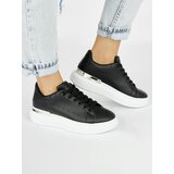 Shelvt Women's black platform sneakers | shoptok.hr