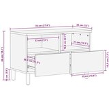 TV ormar s ladicama Finš bijelog pranja 70 x 33 5 x 46 cm | shoptok.hr