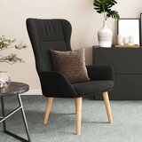  Stolica za opuštanje od tkanine crna | shoptok.hr