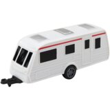 Metalni set vozila Pickup s kamperom DIE-CAST - crveno/bijeli | shoptok.hr