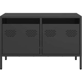 vidaXL TV ormarić crni 68 x 39 x 43,5 cm hladno valjani čelik | shoptok.hr