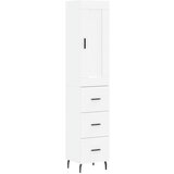 Maison Chic Visoka omara - Komoda - Predalnik bela 34,5x34x180 cm inženirski les, (21719963) | Shoptok.si