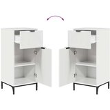 vidaXL kopalniška omarica bela z visokim sijajem 39.5 x 36 x 88 cm | Shoptok.si