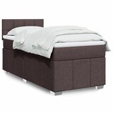 Maison Chic Box spring postelja - Vzmetna postelja z vzmetnico temno rjav 90x190 cm blago SL24037, (21891345) | Shoptok.si