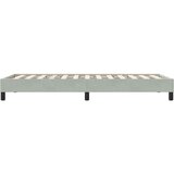  Okvir kreveta bez madraca svijetlo sivi 100x210 cm baršun | shoptok.hr