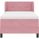  Postelja z vzmetnico Roza 80x200 cm Žamet, (22052343) | Shoptok.si