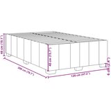  Okvir kreveta bez madraca crni 120 x 200 cm od tkanine | shoptok.hr