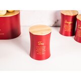 Altom design stožasta posuda za čaj s bambusovim poklopcem crvena, dekor TEA - 0204018414 | shoptok.hr