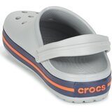 Crocs Moška obutev za prosti čas CROCBAND CLOG svetlo siva/oranžna Siva | Shoptok.si