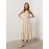 Sinsay Pamučna midi haljina s crochet topom | shoptok.hr