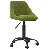 vidaXL Radna stolica - Uredska stolica svjetlozelena baršunasta | shoptok.hr