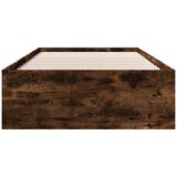  Krevetna konstrukcija s policom Dimljeni hrast 80 x 200 cm | shoptok.hr