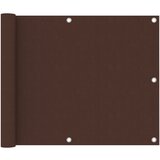 vidaXL Balkonsko platno rjavo 75x400 cm oksford blago Cene