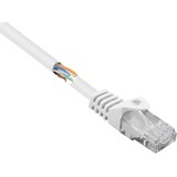 Renkforce RF-5043844 RJ45 omrežni kabel\, Patch kabel CAT 5e U/UTP 0.15 m bela z zaščitnim zapornim zatičem 1 kos, (20418958) | Shoptok.si