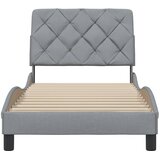  Okvir za krevet bez madraca svjetlosivi 80x200 cm od tkanine | shoptok.hr
