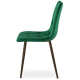 Libra stolica - zeleni baršun / noge od oraha x 1 | shoptok.hr