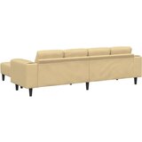  Tkaninska sofa s jastukom Siva zelena Baršunasta tkanina | shoptok.hr