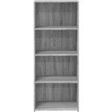  Visoka komoda siva boja hrasta 50x41x124 cm konstruirano drvo | Eponuda.com