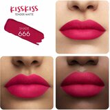 Guerlain KissKiss Tender Matte dolgoobstojna šminka z mat učinkom odtenek 666 Lucky Pink 3.5 g | Shoptok.si