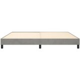 Okvir za krevet s oprugom svjetlosivi 200 x 200 cm baršunasti | shoptok.hr