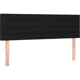  Uzglavlja 2 kom crna 72 x 5 x 78/88 cm od tkanine | shoptok.hr