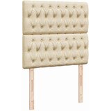  Krevet s oprugama i madracem krem 90 x 190 cm od tkanine | shoptok.hr