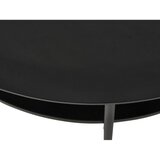 Unique Furniture Črna okrogla klubska mizica ø 80 cm Pensacola – | Shoptok.si