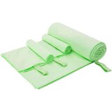 vidaXL Komplet športnih brisač 3 pcs Zelena Poliester in poliamid Cene