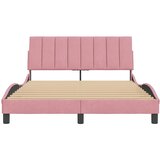  Okvir za krevet bez madraca Hanko ružičasti 120 x 200 cm baršunasti | shoptok.hr