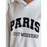 DStreet Bluza damska oversize z kapturem PARISSIA szara | Shoptok.si