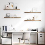  Polica na zidu 4 pcs Smeđa 100 x 9 x 3 cm Konstruirano drvo | shoptok.hr