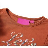  Dječja majica s dugim rukavima boja konjaka 92 | shoptok.hr