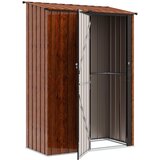  Vrtne šupe Smeđa 140,5 x 74 x 200 cm Metal | shoptok.hr