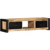 vidaXL TV omarica 100x30x25 cm Masivni neobdelan les Mango | Shoptok.si