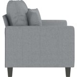  Dvosed svetlo siv 120 cm blago | Shoptok.si