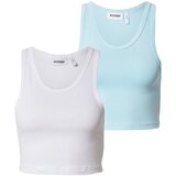 Weekday Top svetlo modra / bela | Shoptok.si