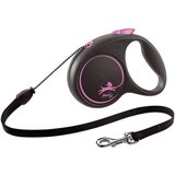 Povodac za pse Flexi BLACK DESIGN 5 m Roza Veličina XS | shoptok.hr