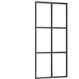  Klizna vrata s priborom 90 x 205 cm od ESG stakla i aluminija - 90 x 205 cm (213.5 cm) 1 Rešetke 3 x 2 | shoptok.hr