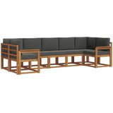  Set vanjskih sofa 7 kom. Prirodna i antracit | Eponuda.ba