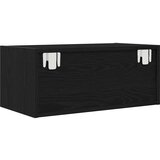 vidaXL TV omarica črna hrast 60x31x25,5 cm inženirski les | Shoptok.si
