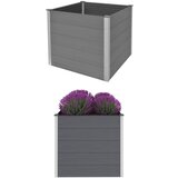 Furnova Visoka greda WPC 100x100x91 cm siva, (21920536) Cene