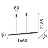 Ideal Lux VISEČA LED-SVETILKA 35 W 3000 K 220-240 V | Shoptok.si