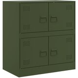  The Living Store Komoda olivno zelena 67x39x73 cm jeklo - Komoda, (21495606) | Shoptok.si