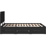  Okvir za krevet Crna 150 x 200 cm Inženjersko Drvo - Crna 150 x 200 cm | shoptok.hr