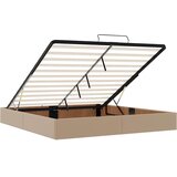  Okvir kreveta bez madraca cappuccina 200x200 cm od umjetne kože | shoptok.hr