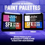 NYX Professional Makeup Halloween SFX Paints večnamenska paleta za telo in obraz odtenek 02 Secondary 6 g | Shoptok.si